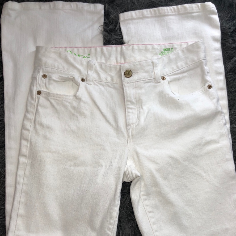 Lilly Pulitzer white jeans women’s size 2